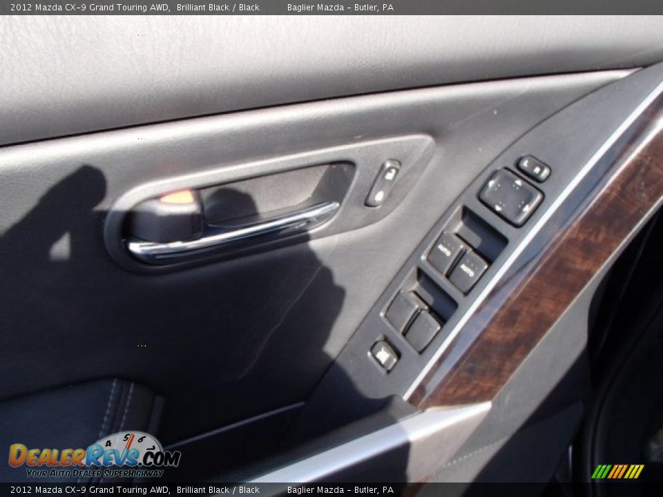 2012 Mazda CX-9 Grand Touring AWD Brilliant Black / Black Photo #16