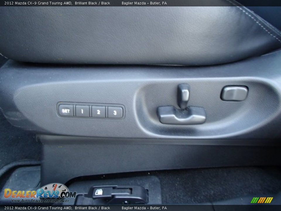 2012 Mazda CX-9 Grand Touring AWD Brilliant Black / Black Photo #17