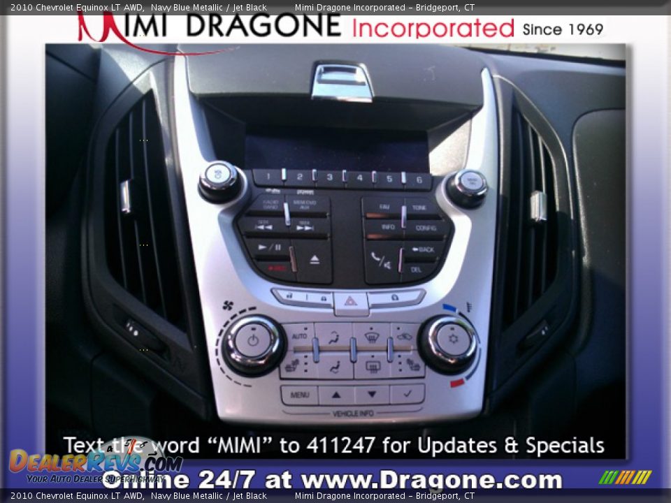 2010 Chevrolet Equinox LT AWD Navy Blue Metallic / Jet Black Photo #16