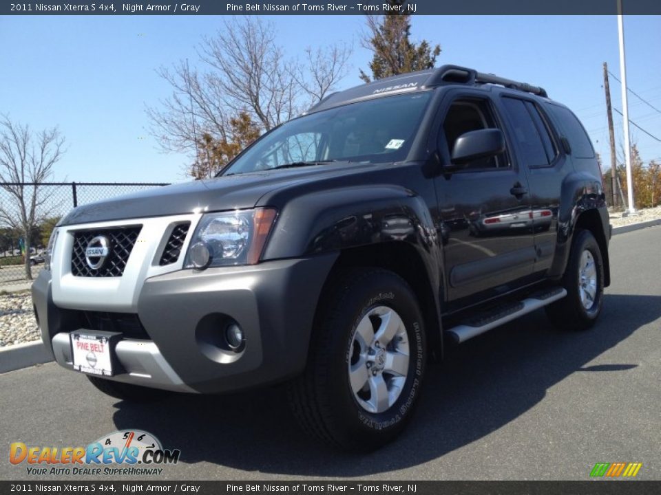 2011 Nissan Xterra S 4x4 Night Armor / Gray Photo #1