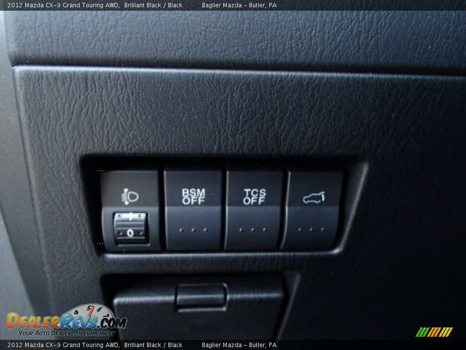 2012 Mazda CX-9 Grand Touring AWD Brilliant Black / Black Photo #19