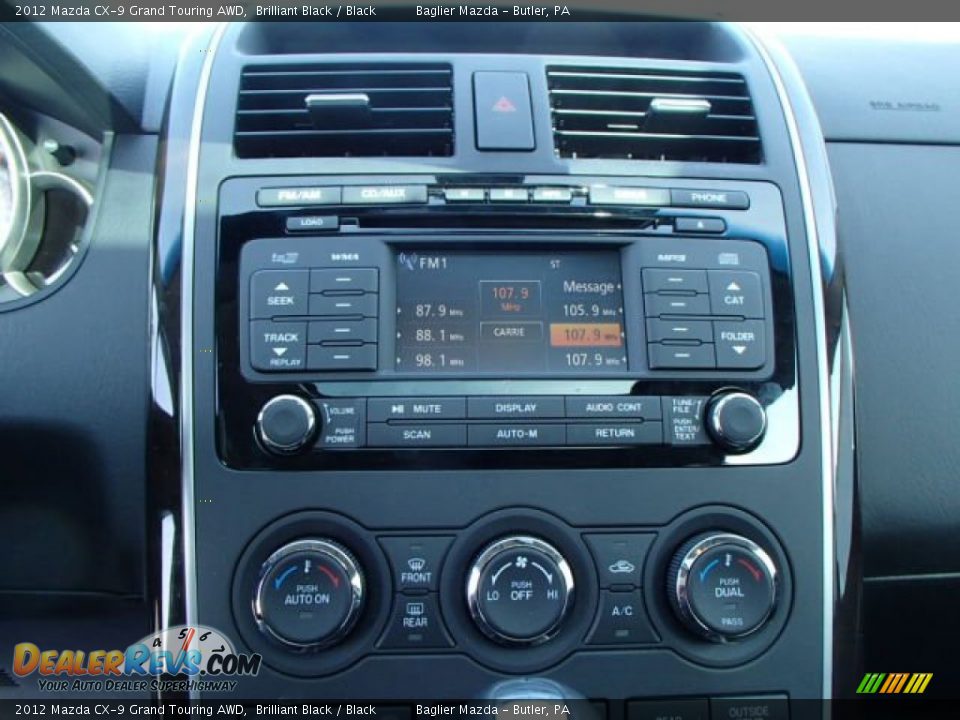 2012 Mazda CX-9 Grand Touring AWD Brilliant Black / Black Photo #20