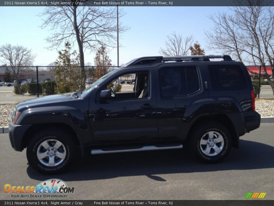 2011 Nissan Xterra S 4x4 Night Armor / Gray Photo #4