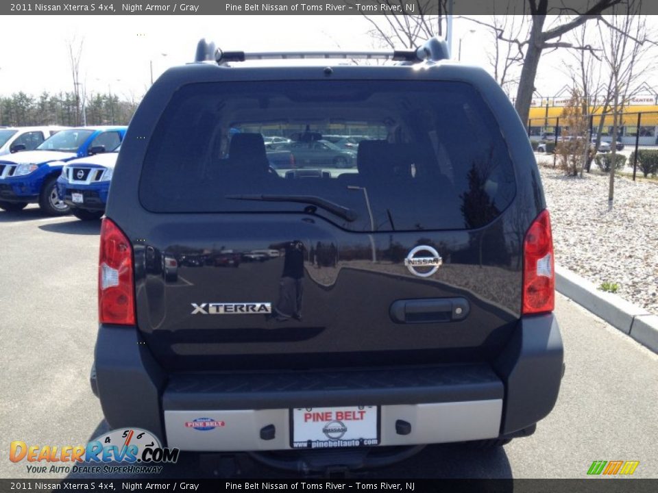 2011 Nissan Xterra S 4x4 Night Armor / Gray Photo #6