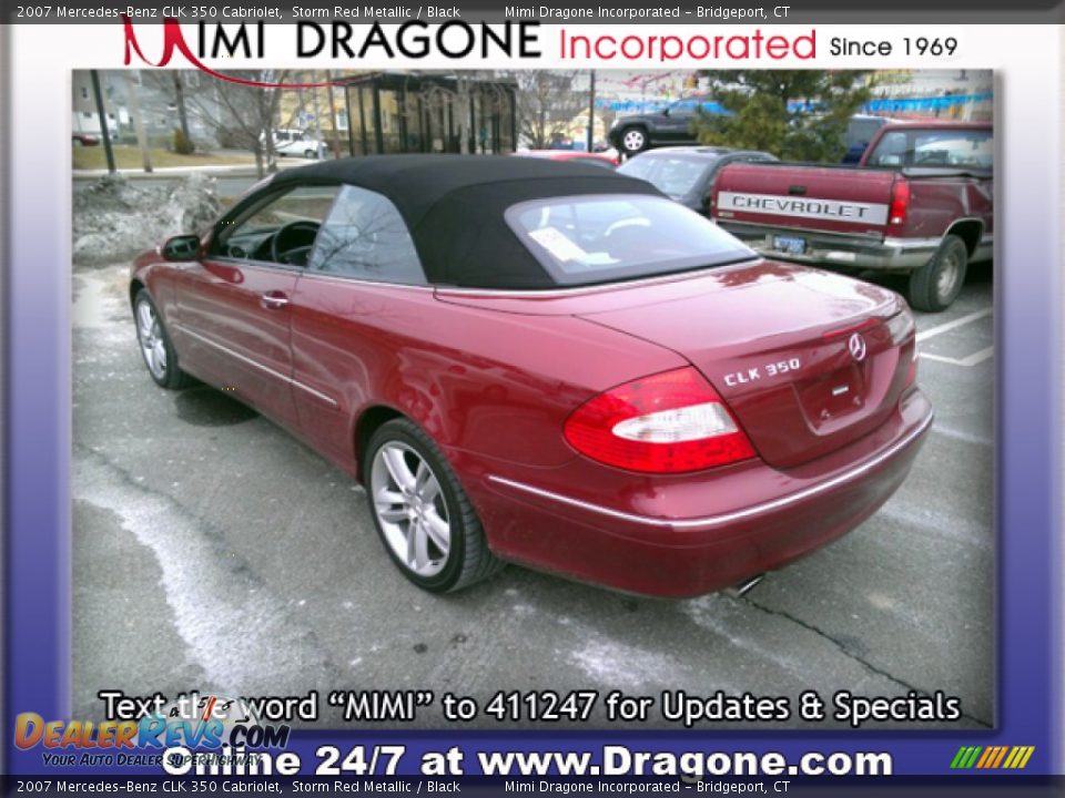 2007 Mercedes-Benz CLK 350 Cabriolet Storm Red Metallic / Black Photo #5