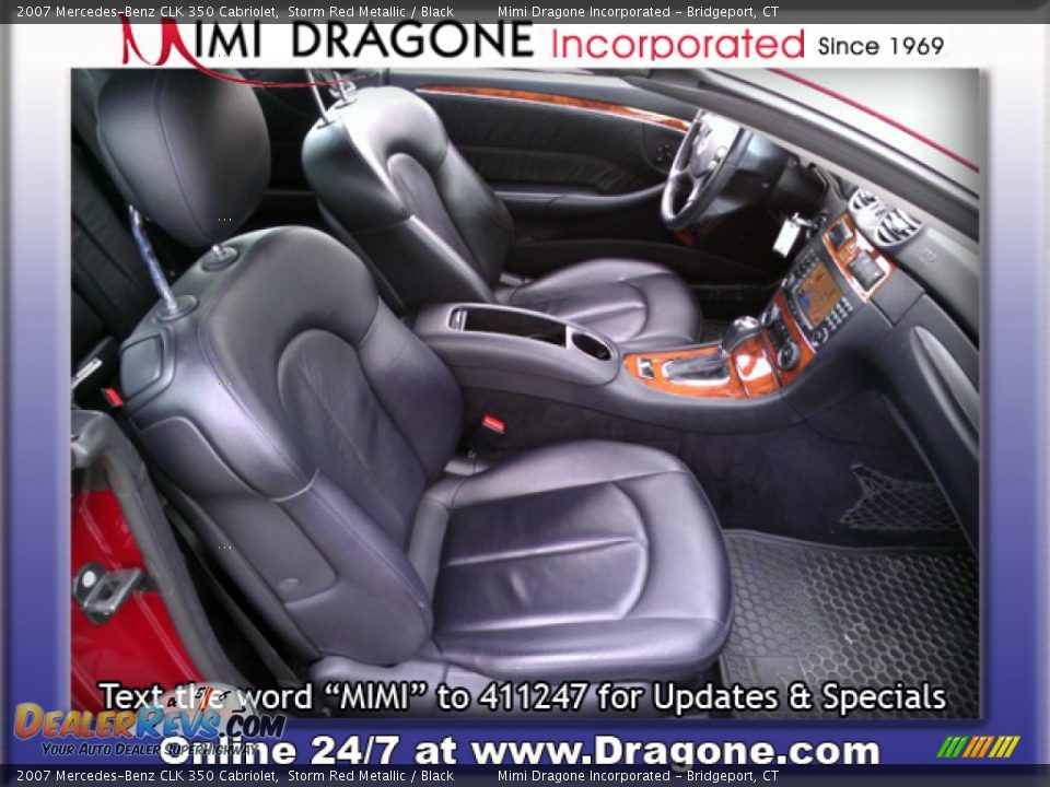 2007 Mercedes-Benz CLK 350 Cabriolet Storm Red Metallic / Black Photo #8