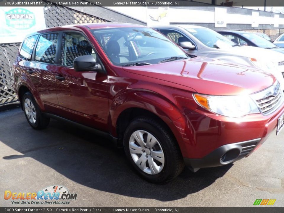 2009 Subaru Forester 2.5 X Camellia Red Pearl / Black Photo #1