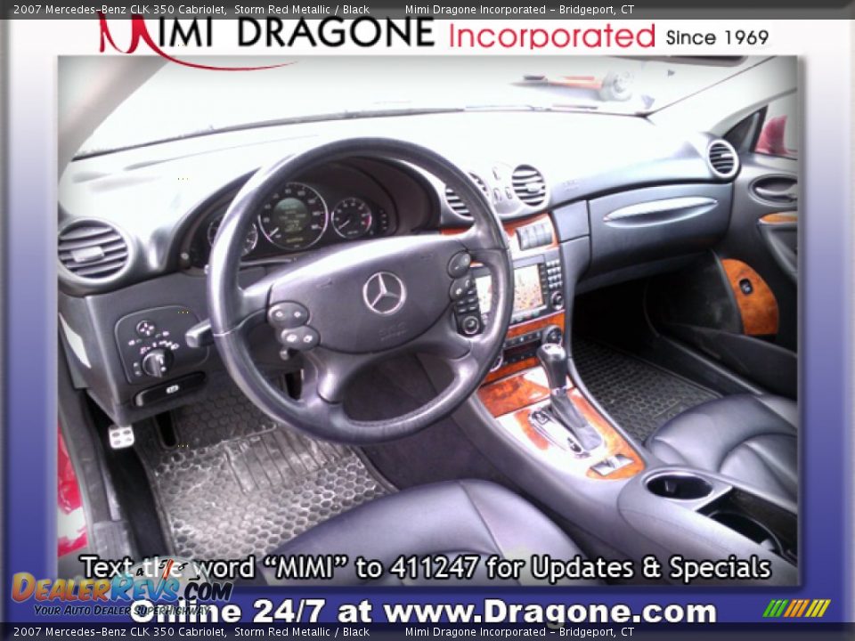 2007 Mercedes-Benz CLK 350 Cabriolet Storm Red Metallic / Black Photo #13