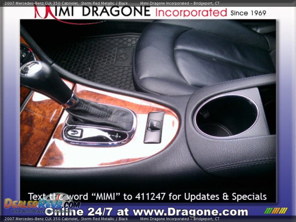 2007 Mercedes-Benz CLK 350 Cabriolet Storm Red Metallic / Black Photo #15