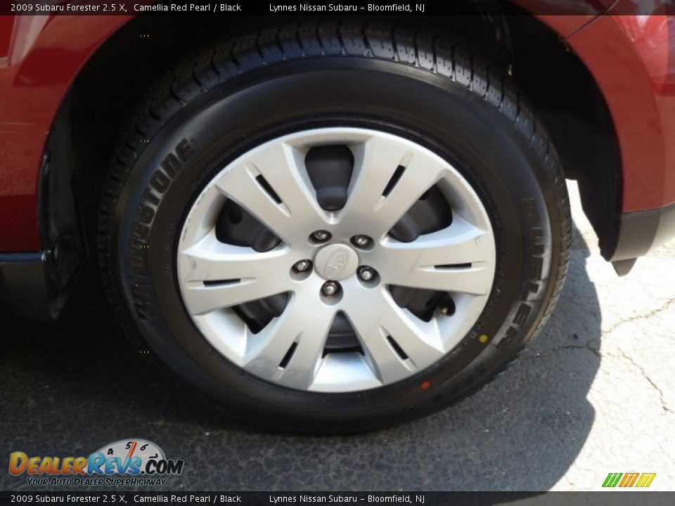 2009 Subaru Forester 2.5 X Camellia Red Pearl / Black Photo #17