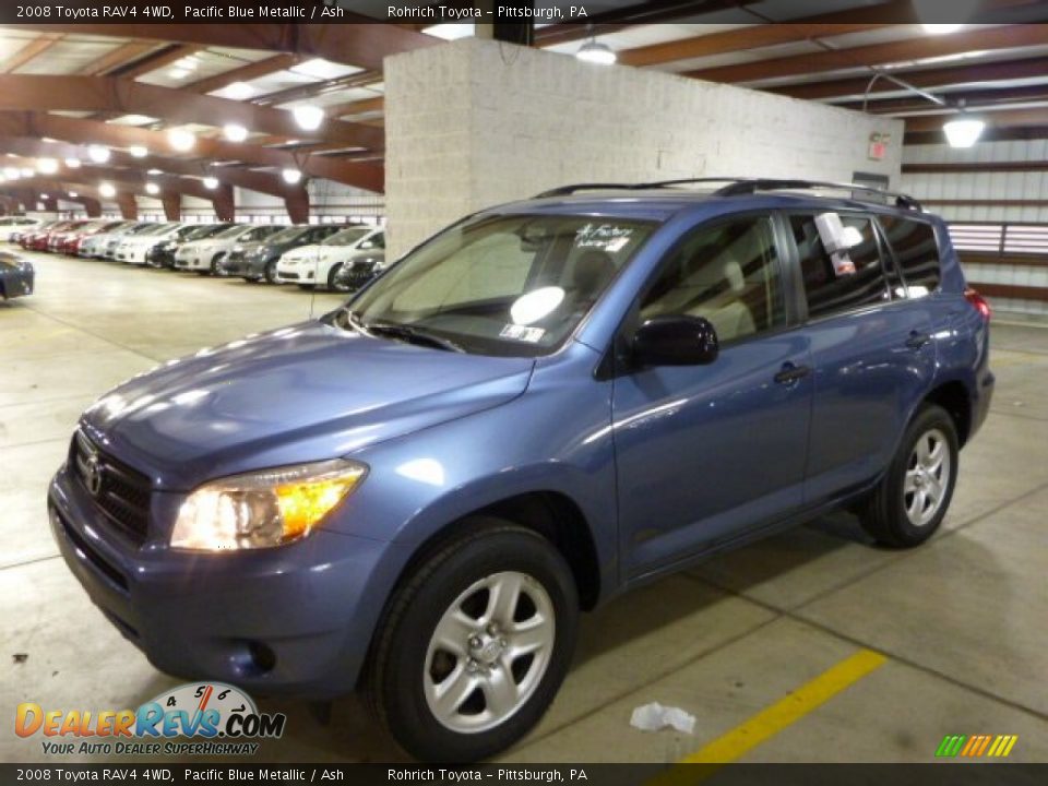 2008 Toyota RAV4 4WD Pacific Blue Metallic / Ash Photo #3