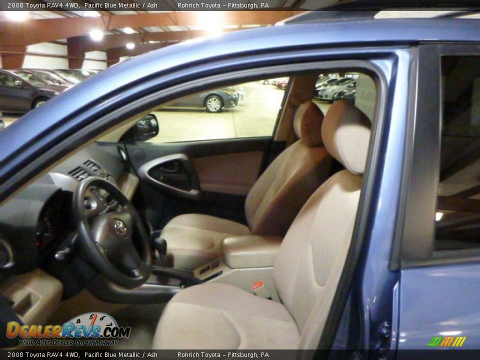 2008 Toyota RAV4 4WD Pacific Blue Metallic / Ash Photo #4