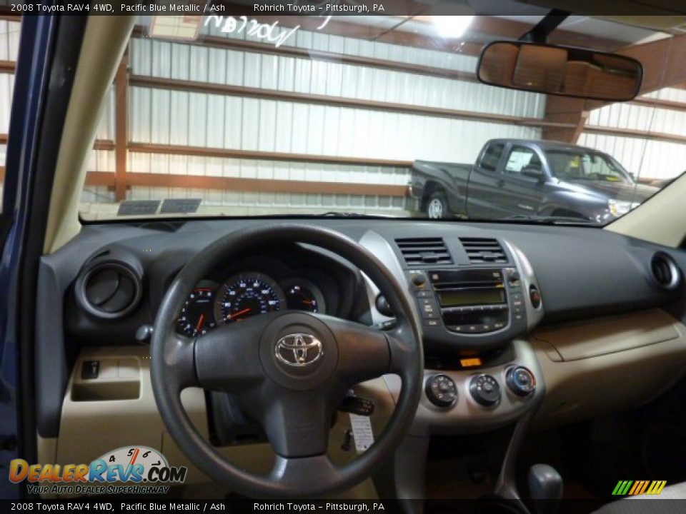 2008 Toyota RAV4 4WD Pacific Blue Metallic / Ash Photo #6