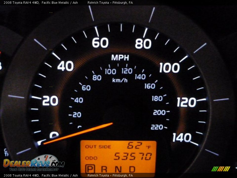 2008 Toyota RAV4 4WD Pacific Blue Metallic / Ash Photo #9