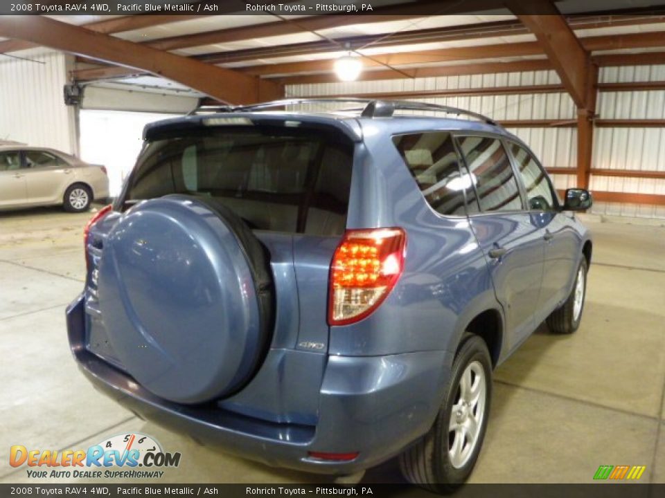 2008 Toyota RAV4 4WD Pacific Blue Metallic / Ash Photo #12