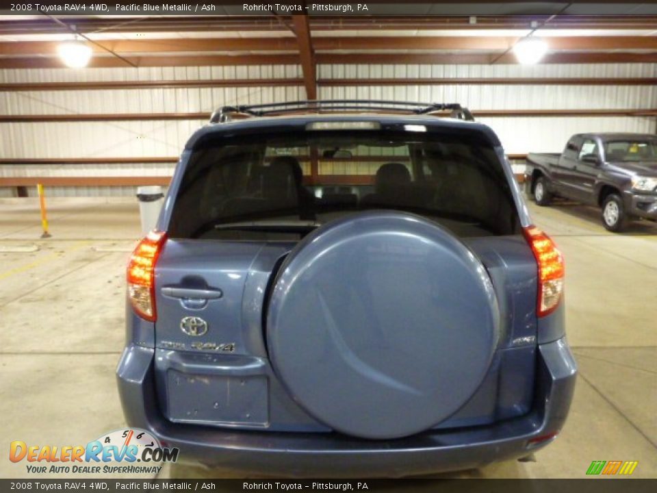 2008 Toyota RAV4 4WD Pacific Blue Metallic / Ash Photo #13