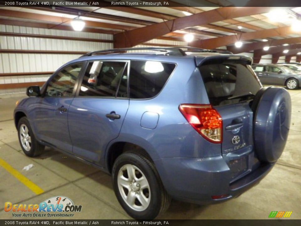 2008 Toyota RAV4 4WD Pacific Blue Metallic / Ash Photo #14