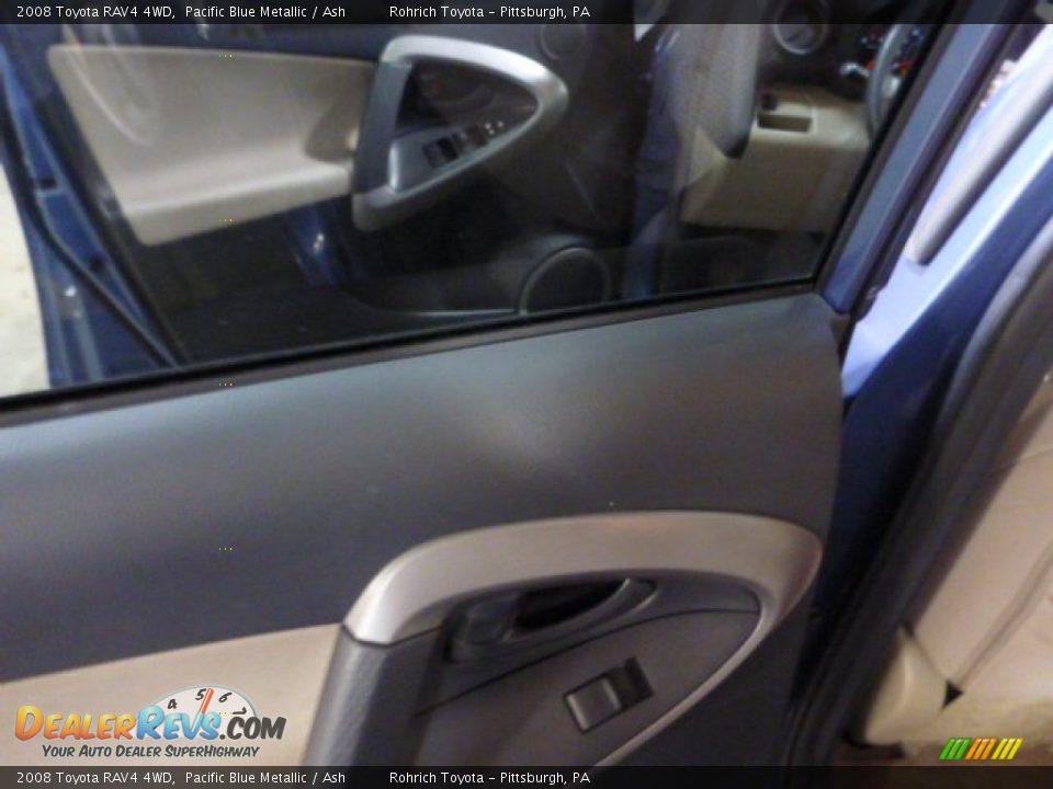 2008 Toyota RAV4 4WD Pacific Blue Metallic / Ash Photo #16