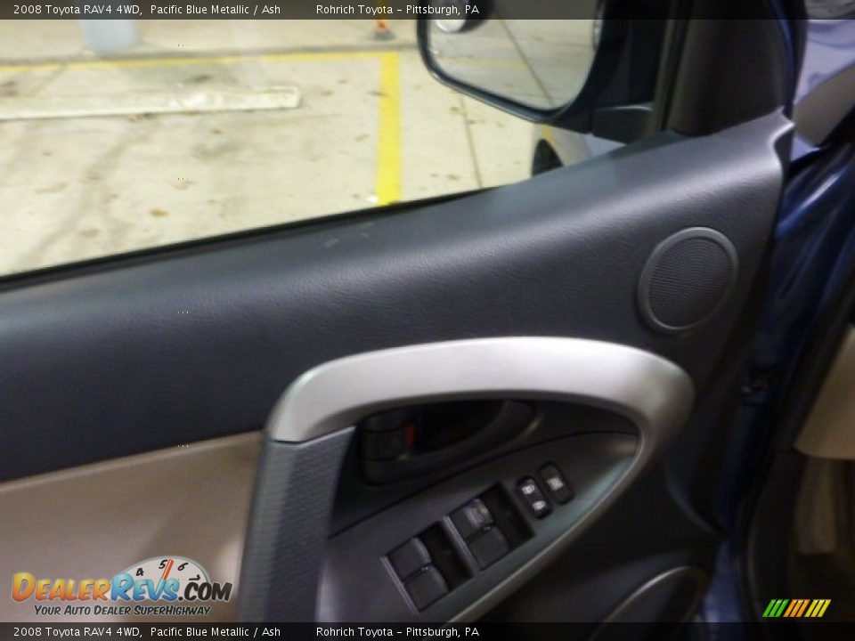2008 Toyota RAV4 4WD Pacific Blue Metallic / Ash Photo #17