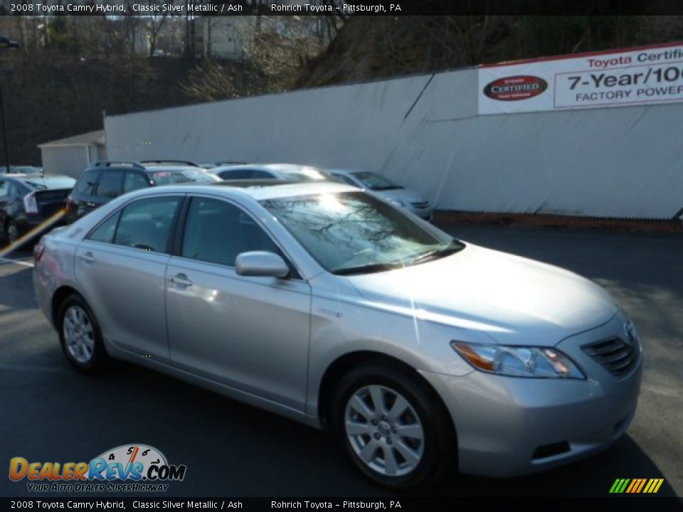 2008 Toyota Camry Hybrid Classic Silver Metallic / Ash Photo #1