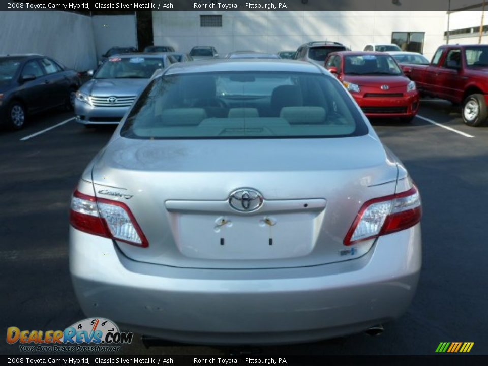 2008 Toyota Camry Hybrid Classic Silver Metallic / Ash Photo #12