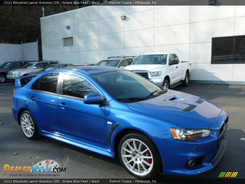 Front 3/4 View of 2011 Mitsubishi Lancer Evolution GSR Photo #1