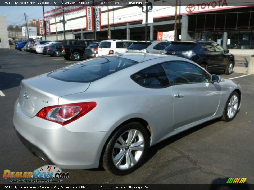 2010 Hyundai Genesis Coupe 2.0T Silverstone / Black Photo #12