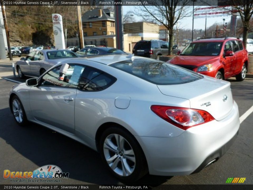 2010 Hyundai Genesis Coupe 2.0T Silverstone / Black Photo #14