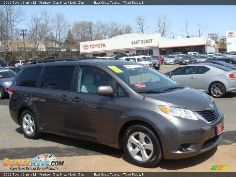 2011 Toyota Sienna LE Predawn Gray Mica / Light Gray Photo #1