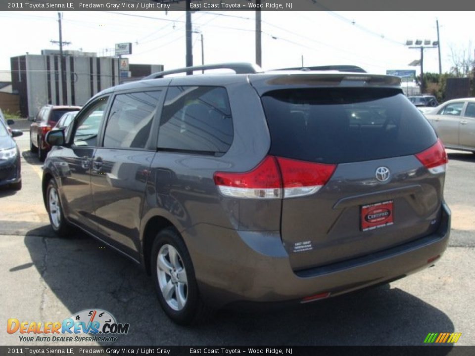 2011 Toyota Sienna LE Predawn Gray Mica / Light Gray Photo #4