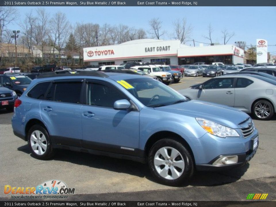 2011 Subaru Outback 2.5i Premium Wagon Sky Blue Metallic / Off Black Photo #1
