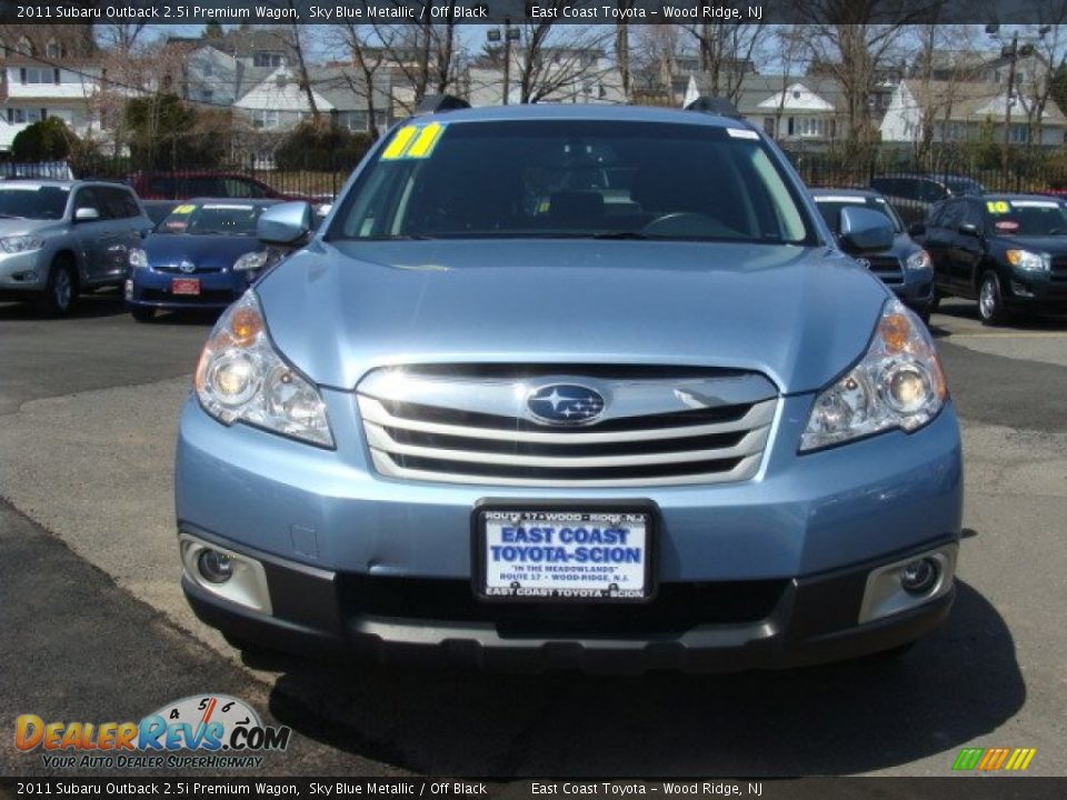 2011 Subaru Outback 2.5i Premium Wagon Sky Blue Metallic / Off Black Photo #2