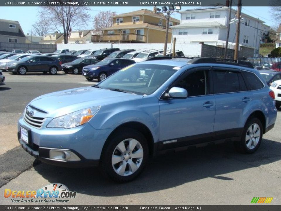 2011 Subaru Outback 2.5i Premium Wagon Sky Blue Metallic / Off Black Photo #3