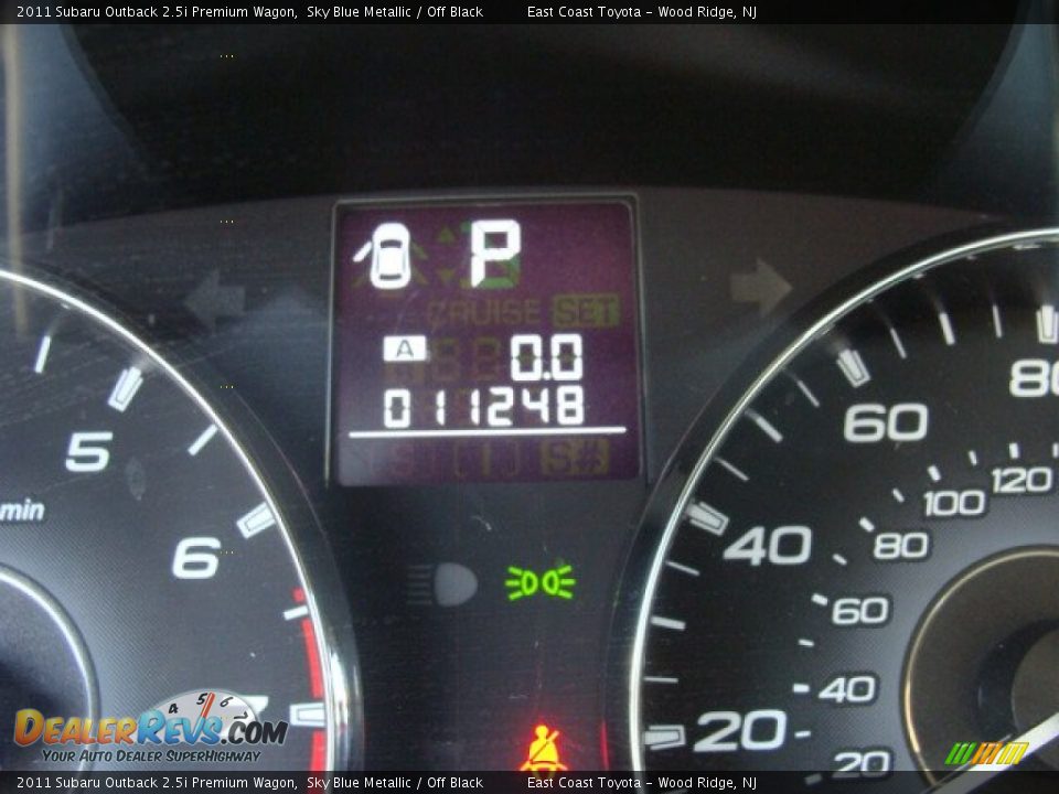 2011 Subaru Outback 2.5i Premium Wagon Sky Blue Metallic / Off Black Photo #10