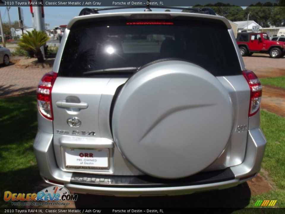 2010 Toyota RAV4 I4 Classic Silver Metallic / Ash Gray Photo #4