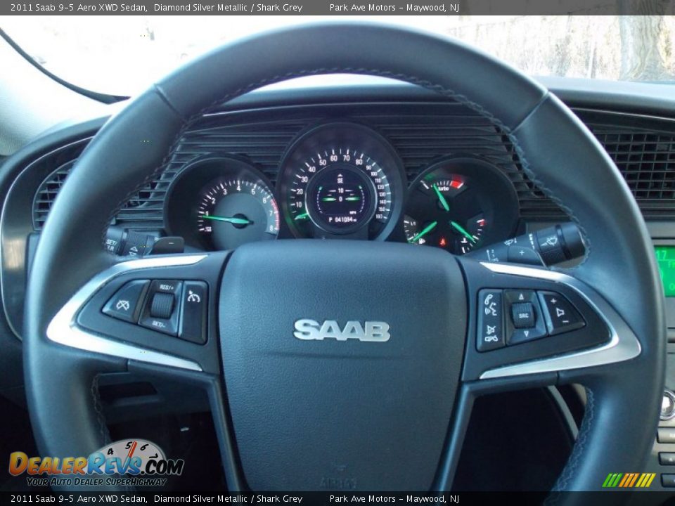 2011 Saab 9-5 Aero XWD Sedan Steering Wheel Photo #14