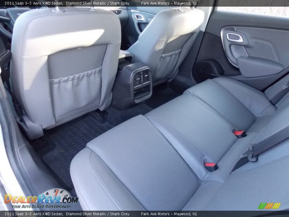 2011 Saab 9-5 Aero XWD Sedan Diamond Silver Metallic / Shark Grey Photo #21