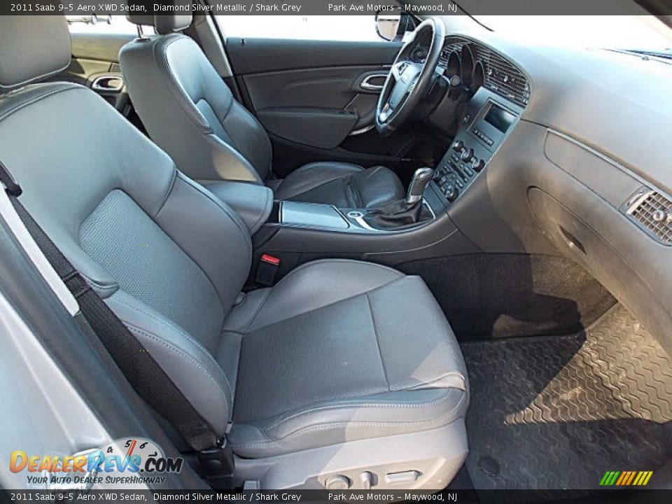 Front Seat of 2011 Saab 9-5 Aero XWD Sedan Photo #24