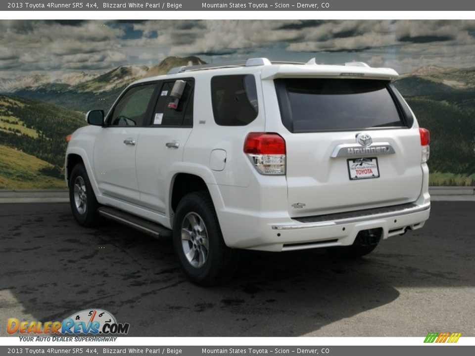 2013 Toyota 4Runner SR5 4x4 Blizzard White Pearl / Beige Photo #2