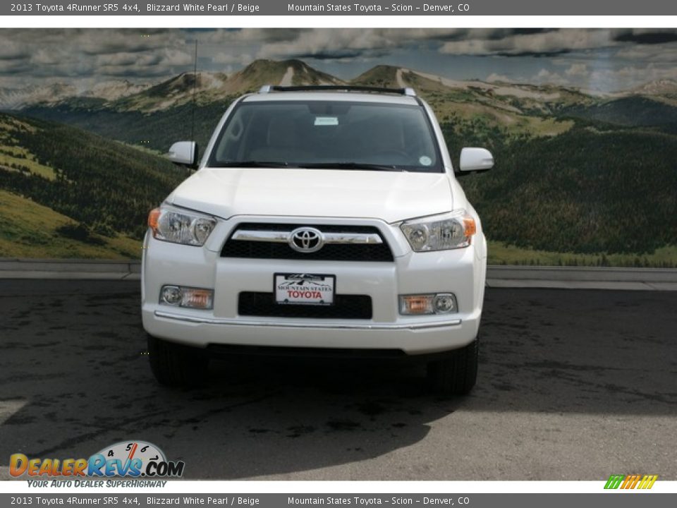 2013 Toyota 4Runner SR5 4x4 Blizzard White Pearl / Beige Photo #3