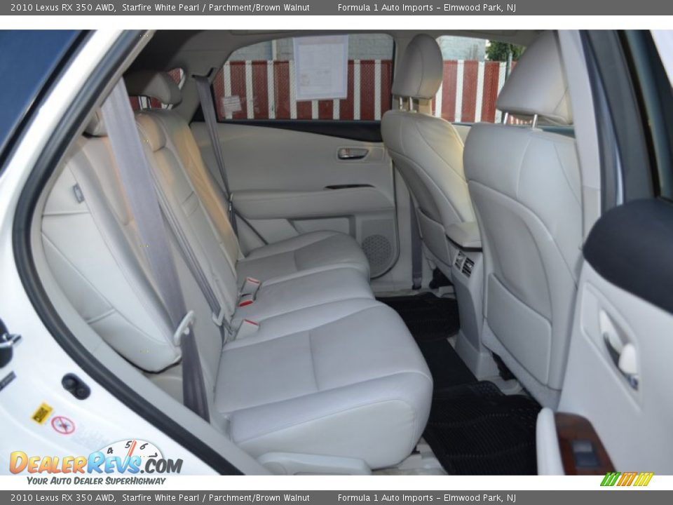 2010 Lexus RX 350 AWD Starfire White Pearl / Parchment/Brown Walnut Photo #13