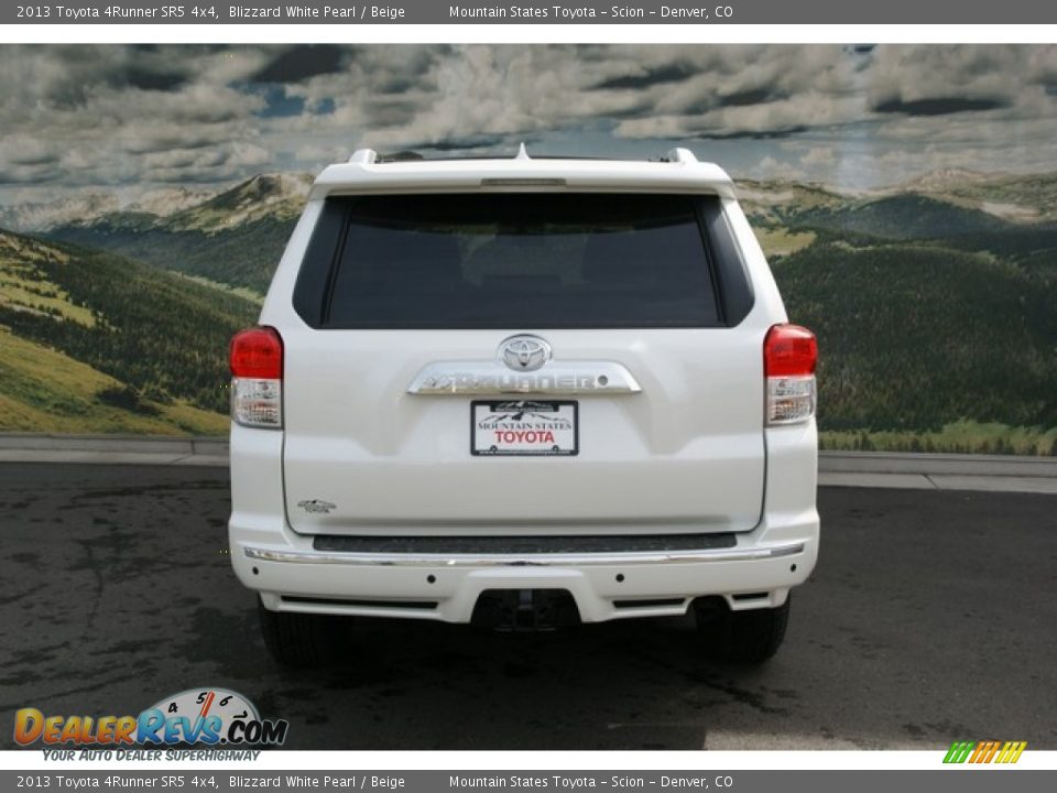 2013 Toyota 4Runner SR5 4x4 Blizzard White Pearl / Beige Photo #4