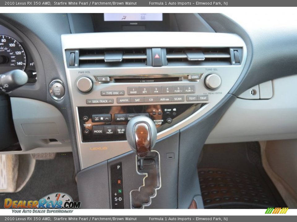 2010 Lexus RX 350 AWD Starfire White Pearl / Parchment/Brown Walnut Photo #16