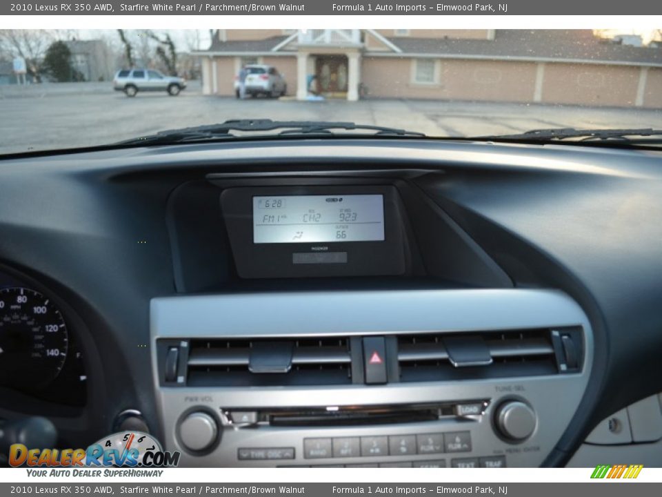 2010 Lexus RX 350 AWD Starfire White Pearl / Parchment/Brown Walnut Photo #17