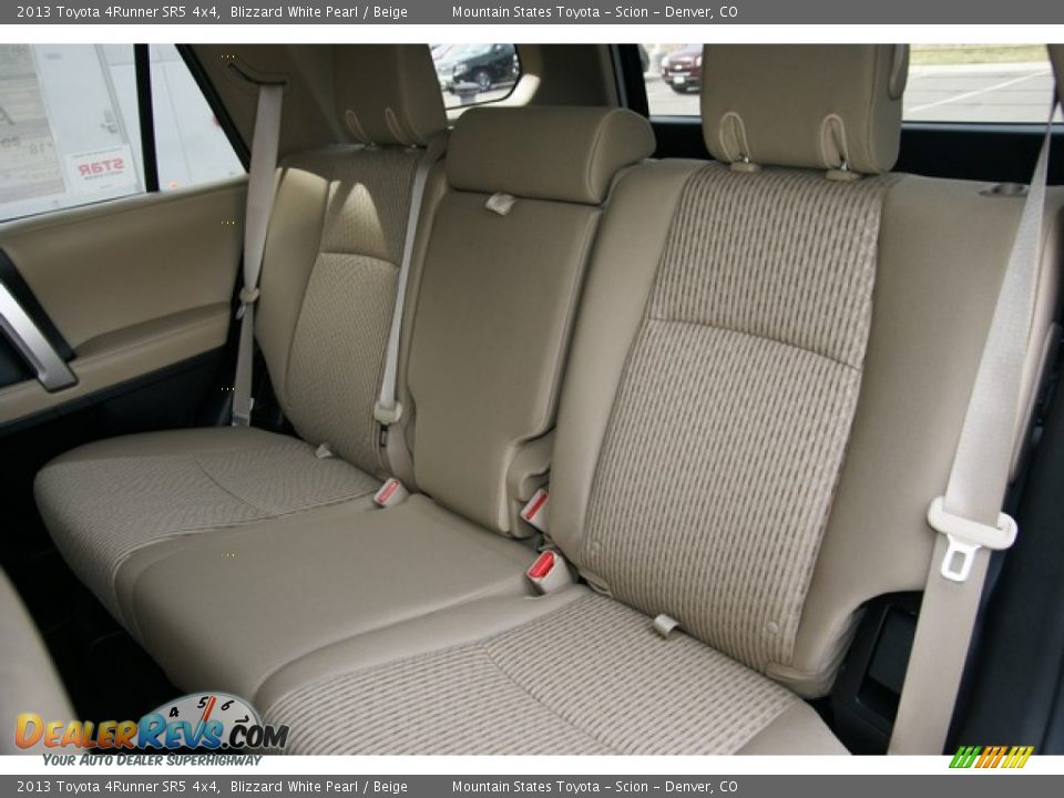 2013 Toyota 4Runner SR5 4x4 Blizzard White Pearl / Beige Photo #7