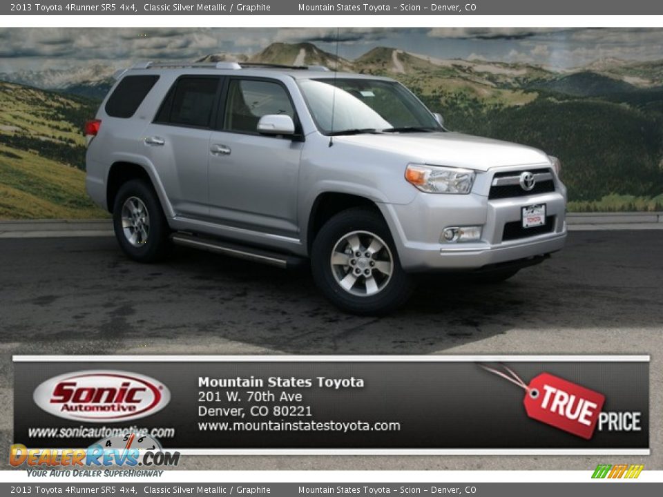 2013 Toyota 4Runner SR5 4x4 Classic Silver Metallic / Graphite Photo #1