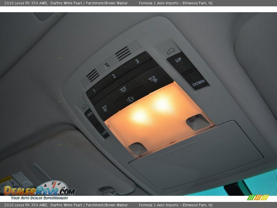 2010 Lexus RX 350 AWD Starfire White Pearl / Parchment/Brown Walnut Photo #27