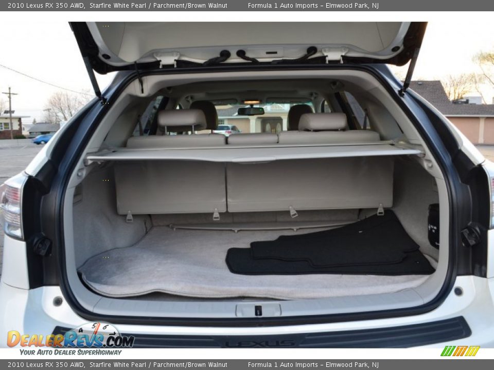 2010 Lexus RX 350 AWD Starfire White Pearl / Parchment/Brown Walnut Photo #28