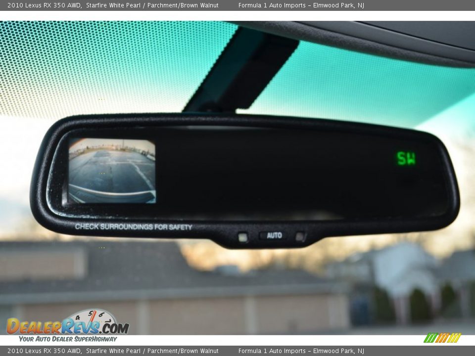 2010 Lexus RX 350 AWD Starfire White Pearl / Parchment/Brown Walnut Photo #30