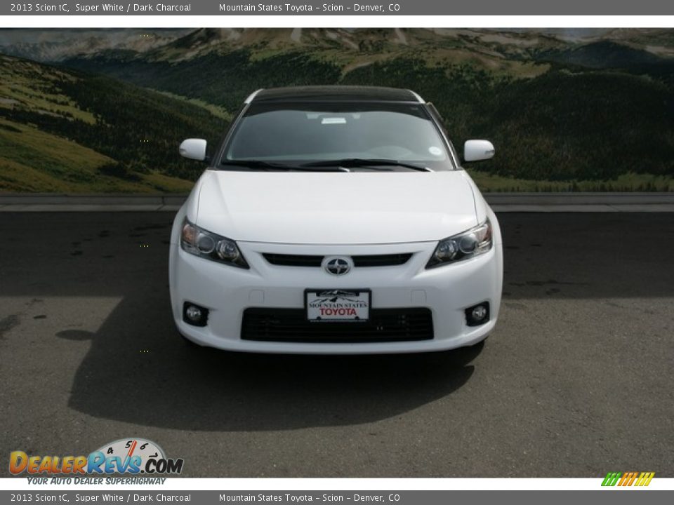 2013 Scion tC Super White / Dark Charcoal Photo #3